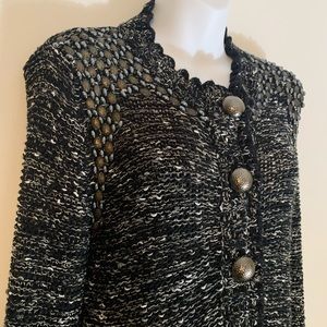 BCBG Max Azria // Studded Crochet Blazer Medium